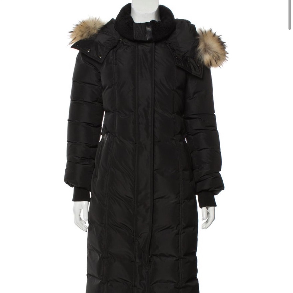 Mackage Full Length Down coat with Real Fur Hood